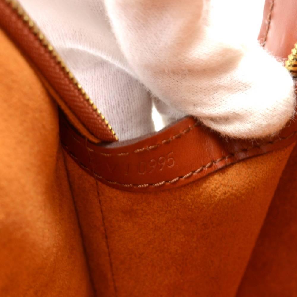 Vintage Louis Vuitton Gobelins Brown Kenyan Fawn Epi Leather Large Backpack Bag 4