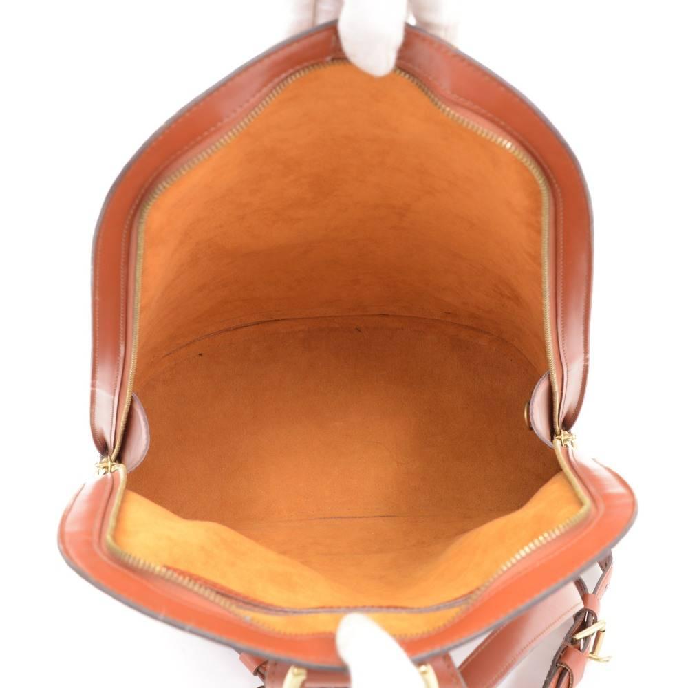 Vintage Louis Vuitton Gobelins Brown Kenyan Fawn Epi Leather Large Backpack Bag 6