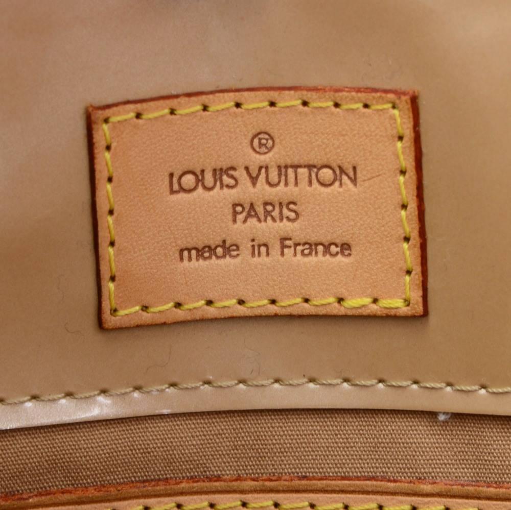Louis Vuitton Reade PM Beige Noisette Vernis Leather Hand Bag 3