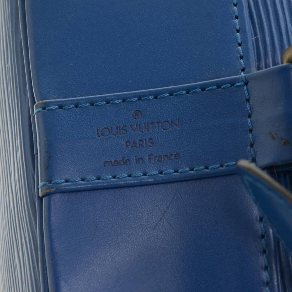 Vintage Louis Vuitton Blue Randonee GM Epi Leather Shoulder Bag 4