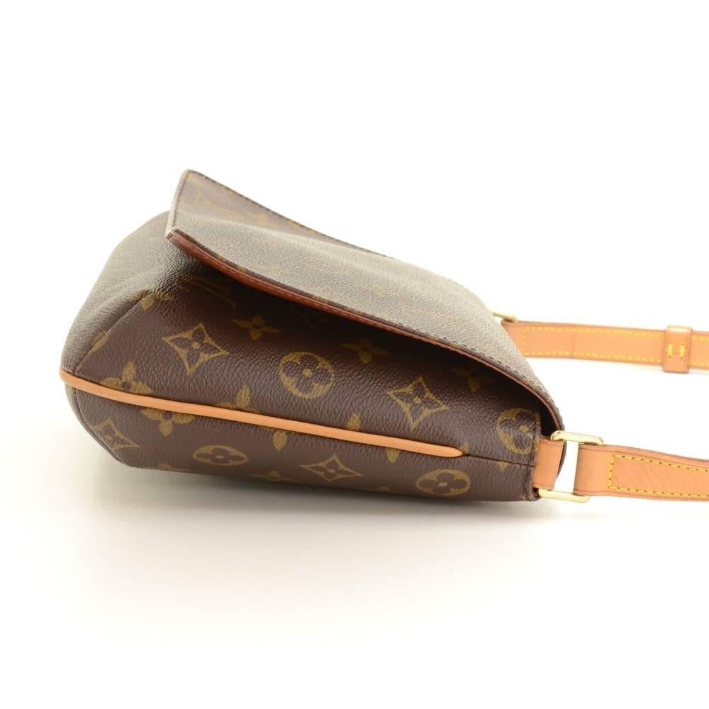 Brown Louis Vuitton Musette Tango Monogram Canvas Shoulder Bag