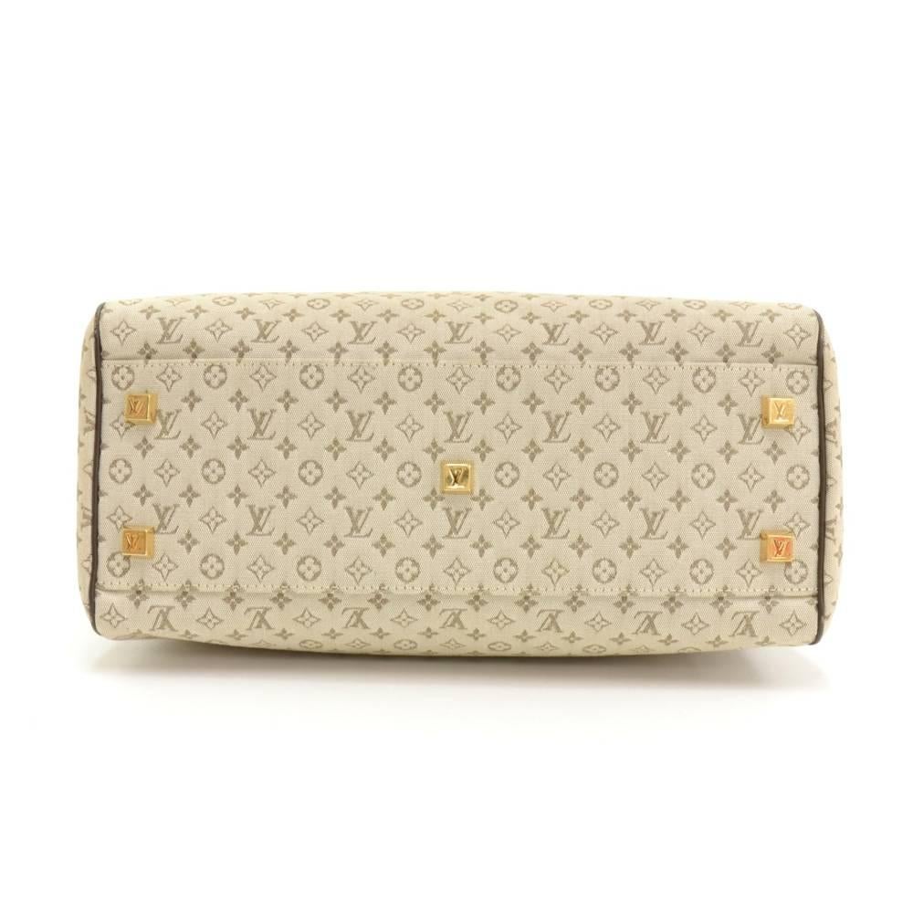 Louis Vuitton Josephine GM Khaki Mini Monogram Canvas Hand Bag + Strap For Sale 1