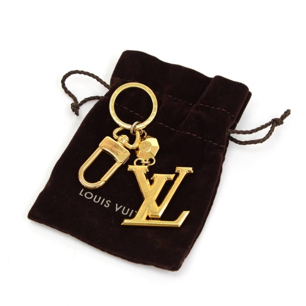 Women's Louis Vuitton Facettes Gold Tone Key Chain/ Bag Charm