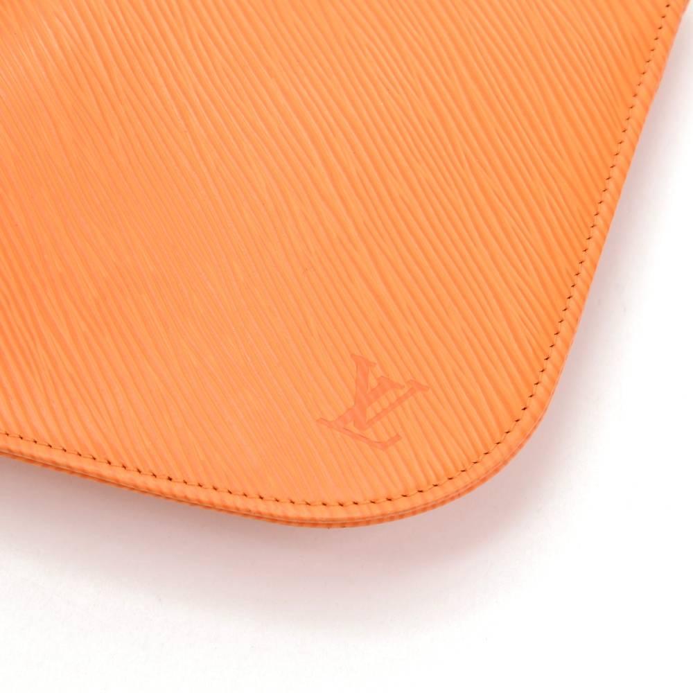 Louis Vuitton Pochette Demi Lune Orange  Epi Leather Hand Bag 3
