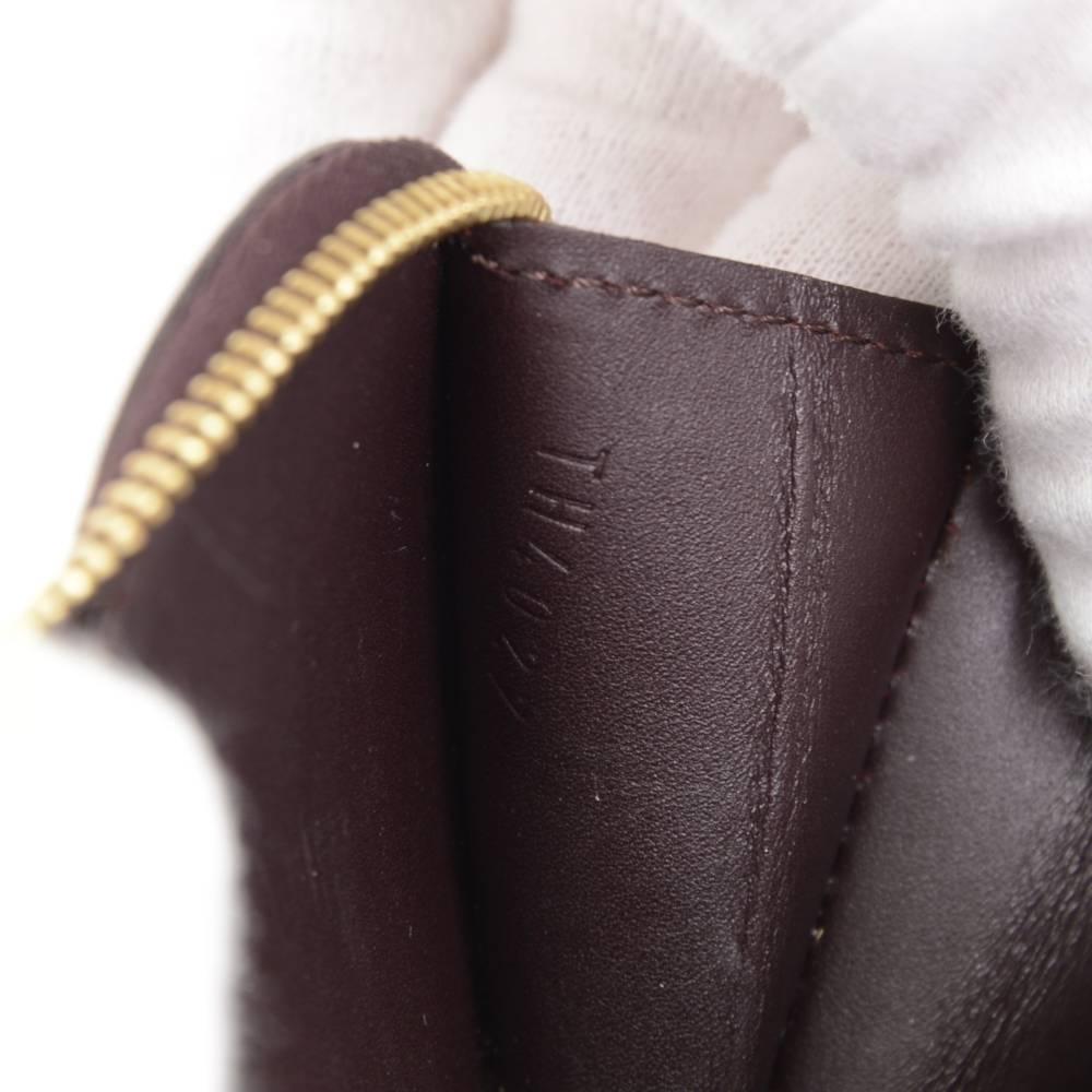 Louis Vuitton Porte Monnaies Cruer Amarante Vernis Leather Heart Shaped CoinCase 3
