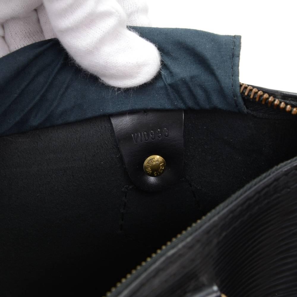 Vintage Louis Vuitton Speedy 30 Black Epi Leather City Hand Bag 5