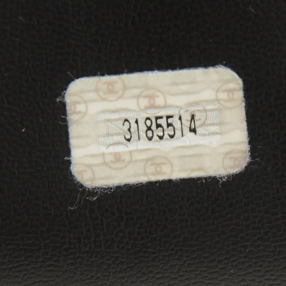 Chanel Black Lambskin Leather Medium Shoulder Tote Bag 5