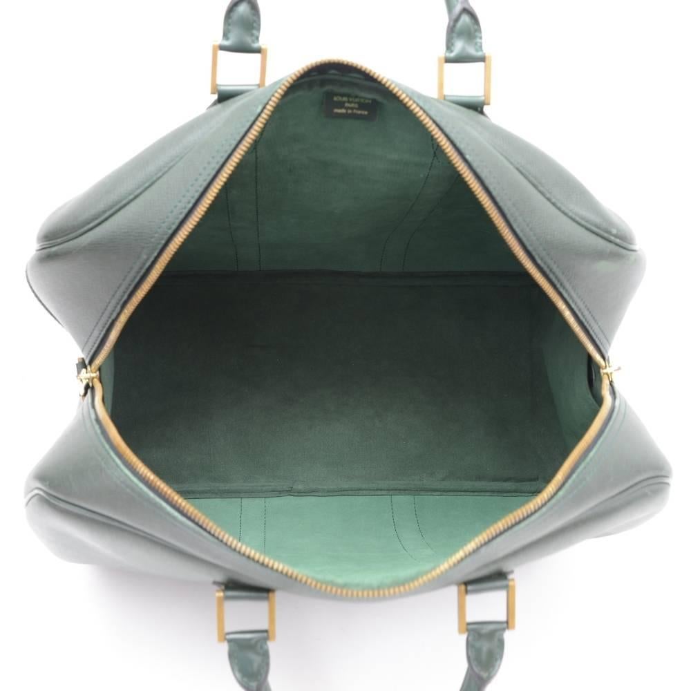 Louis Vuitton Kendall GM Green Taiga Leather Kendall Travel Handbag + Strap 5