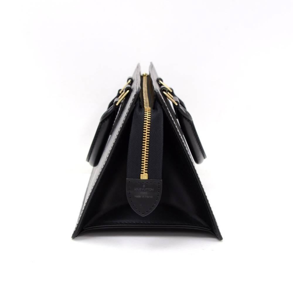 Vintage Louis Vuitton Sac Triangle Black Epi Leather Hand Bag 1