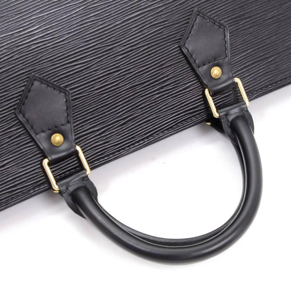 Vintage Louis Vuitton Sac Triangle Black Epi Leather Hand Bag 3