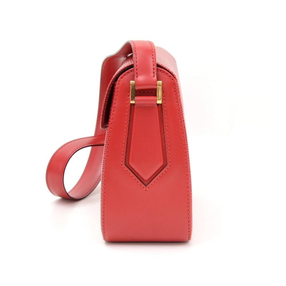 Women's Louis Vuitton Byushi Red Epi Leather Shoulder Bag