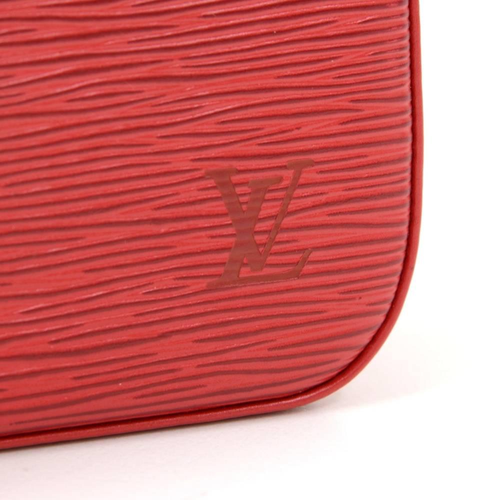 Louis Vuitton Byushi Red Epi Leather Shoulder Bag 5