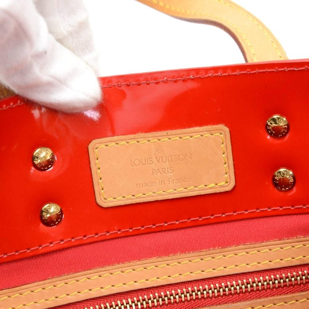 Louis Vuitton Reade PM Red Vernis Leather Hand Bag 3