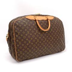 Vintage Louis Vuitton Alize 2 Poches Monogram Canvas Travel Bag + Strap