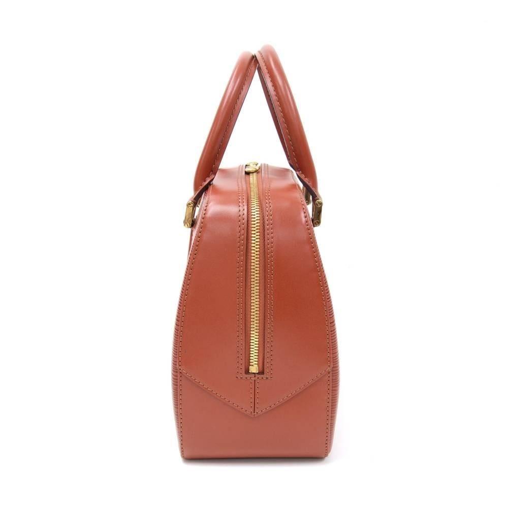 Pink Louis Vuitton Sablon Brown Kenyan Fawn Epi Leather Hand Bag