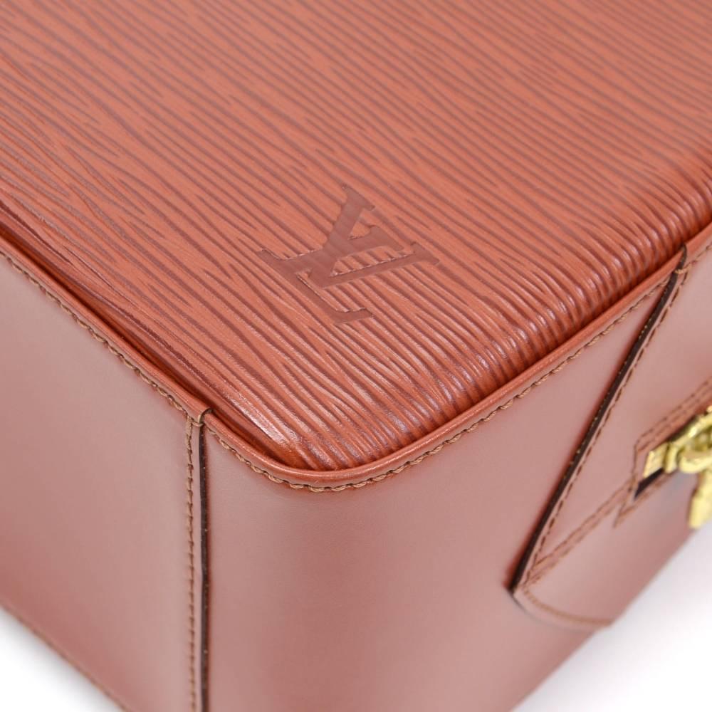Louis Vuitton Sablon Brown Kenyan Fawn Epi Leather Hand Bag 3