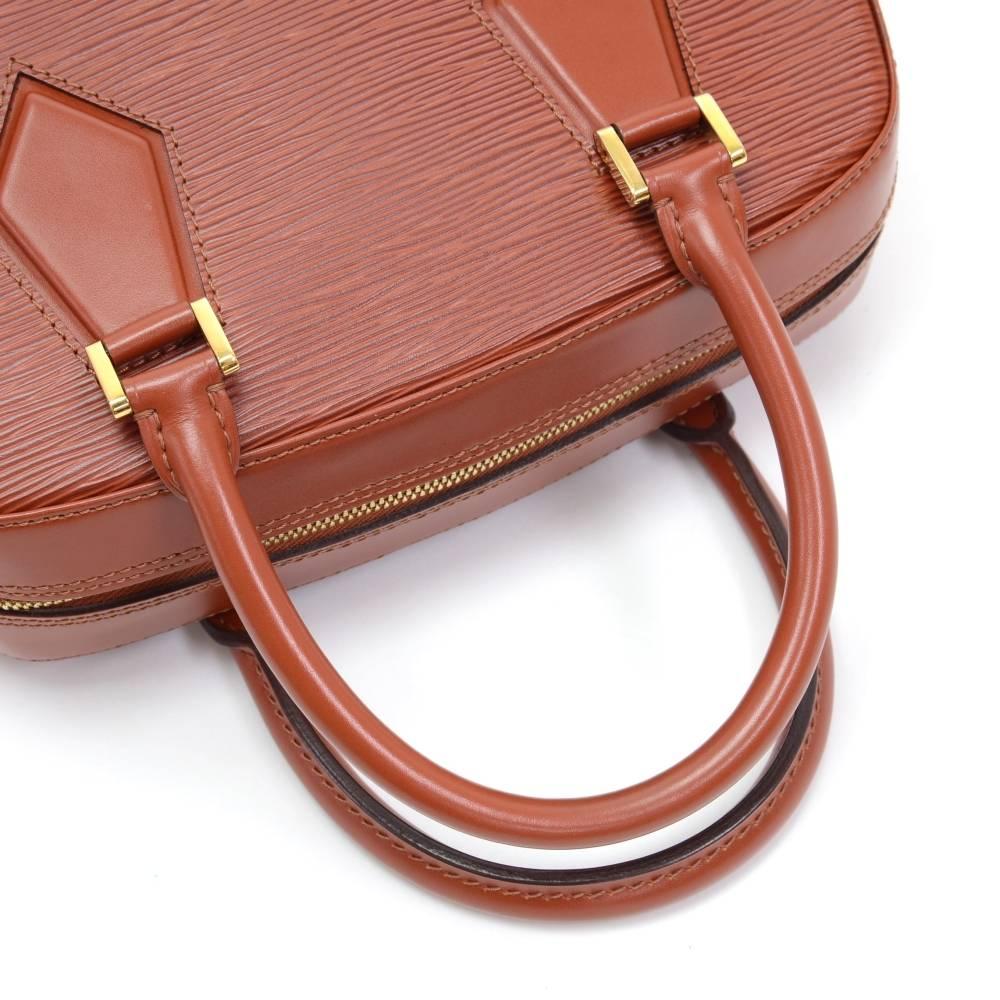 Louis Vuitton Sablon Brown Kenyan Fawn Epi Leather Hand Bag 2