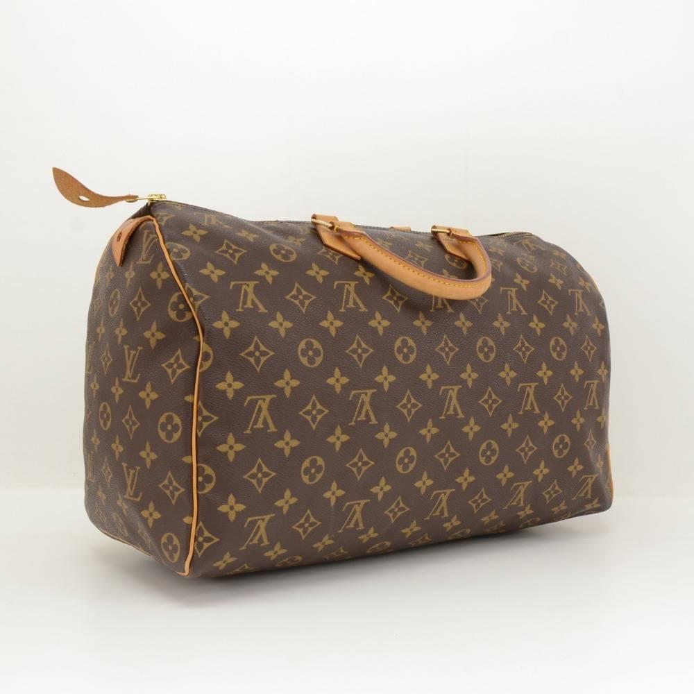 Brown Louis Vuitton Speedy 40 Monogram Canvas Hand Bag