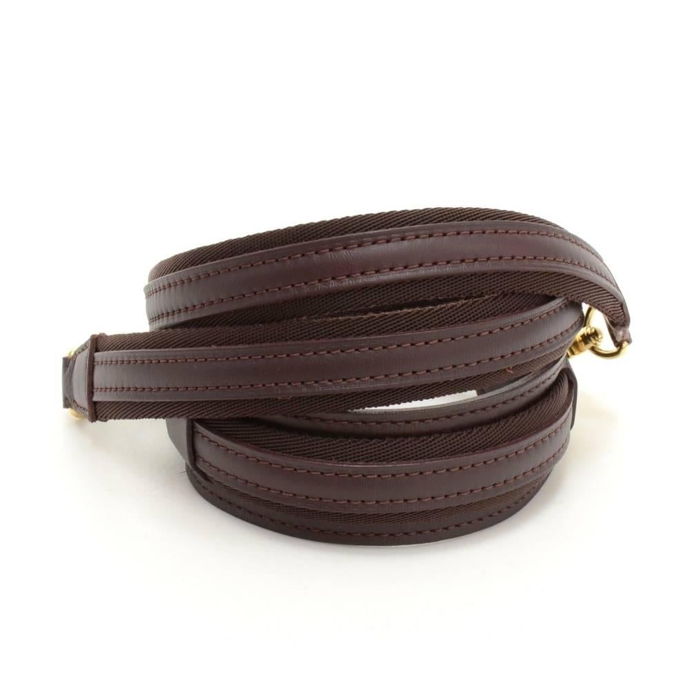Louis Vuitton Burgundy Leather Shoulder Strap For Bags In Excellent Condition In Fukuoka, Kyushu