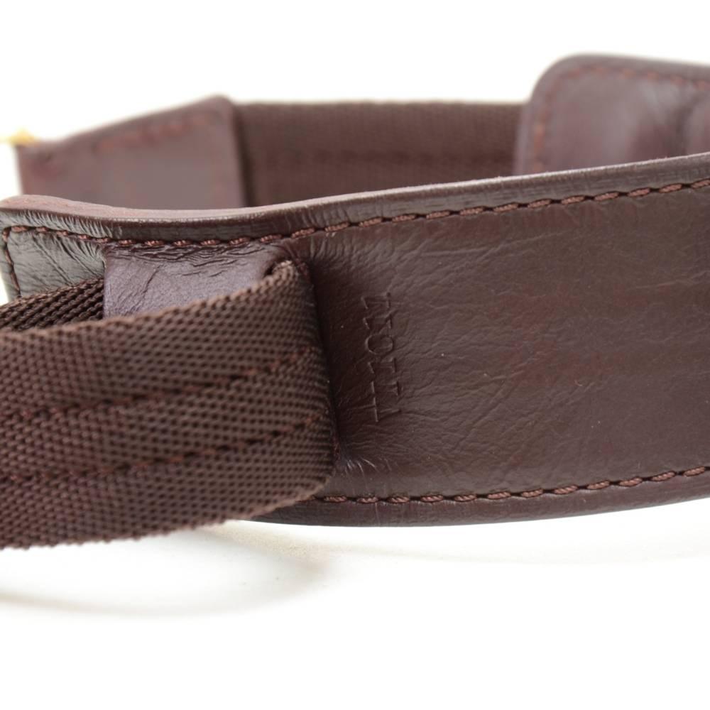 Women's Louis Vuitton Burgundy Leather Shoulder Strap For Bags