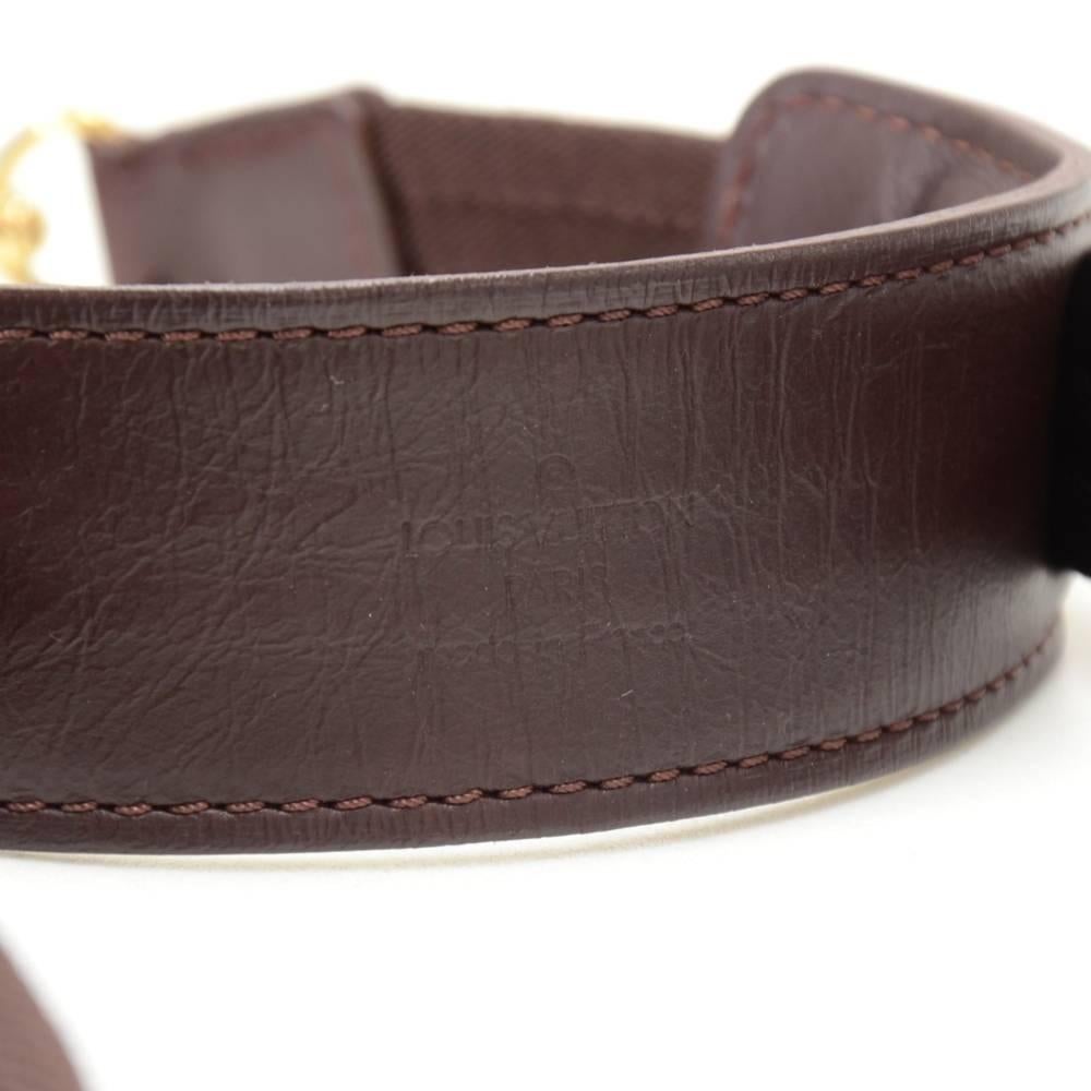 Louis Vuitton Burgundy Leather Shoulder Strap For Bags 1