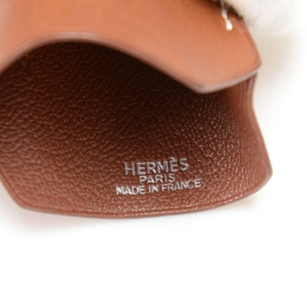 Hermes Clochette Brown Leather String Key Holder 2