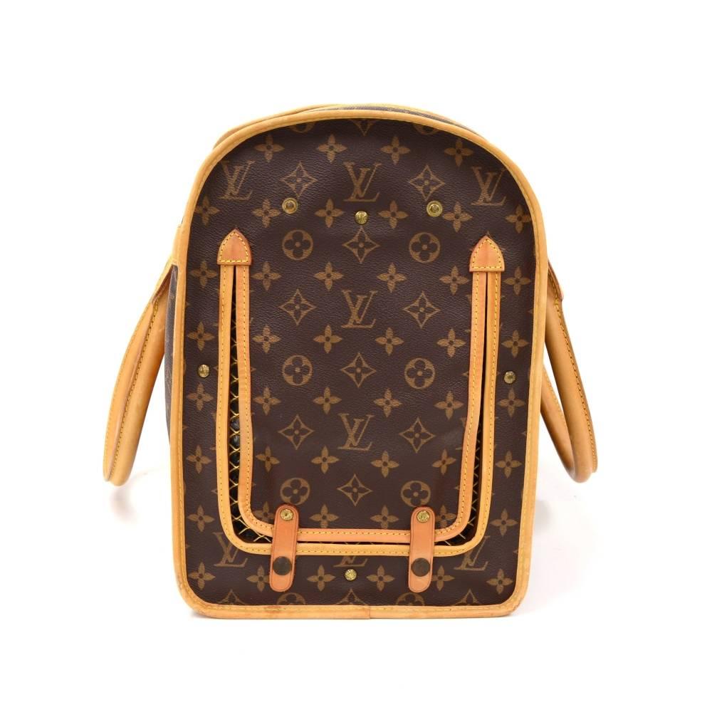 Brown Louis Vuitton Sac Chaussures 50 Monogram Canvas Pet Carry Bag