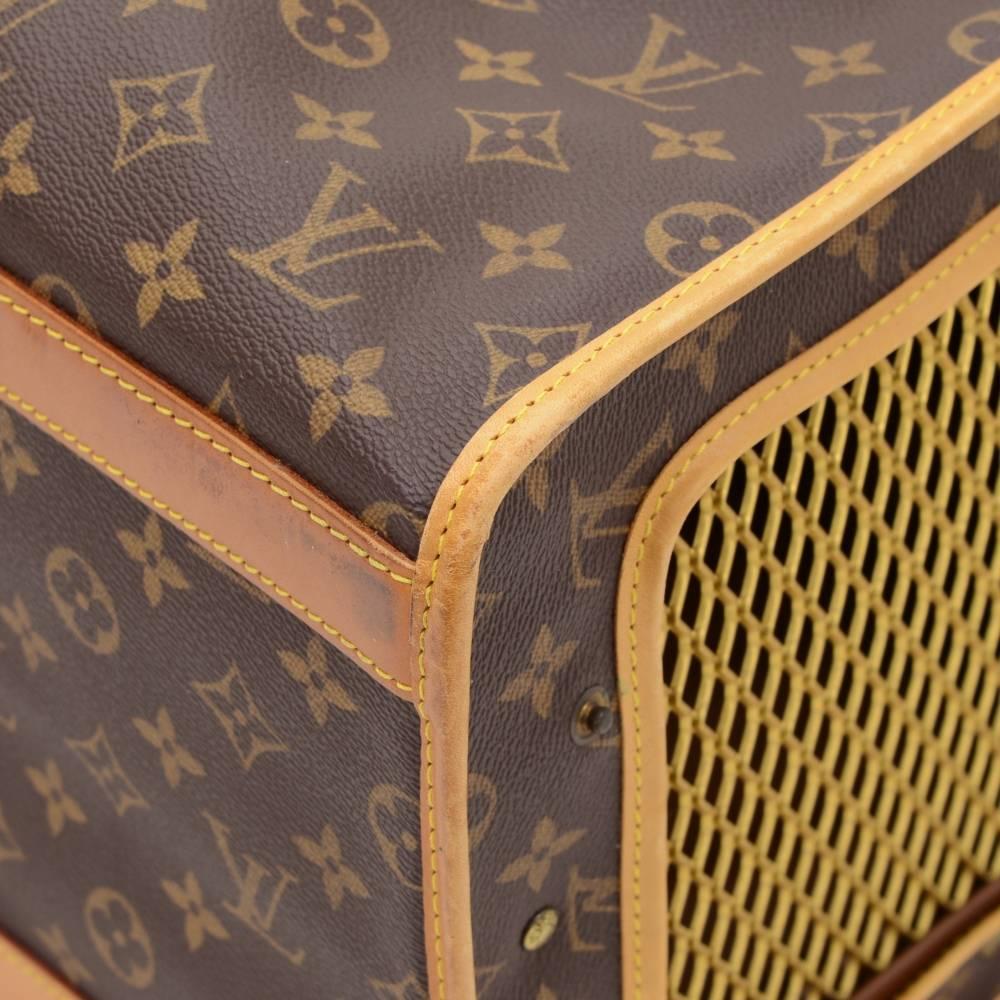 Louis Vuitton Sac Chaussures 50 Monogram Canvas Pet Carry Bag 2