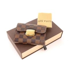 Louis Vuitton Joey Ebene Damier Canvas Wallet