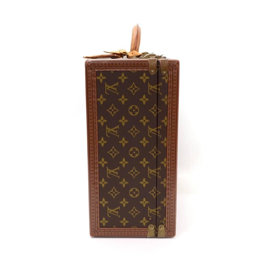 Brown Louis Vuitton Super President Monogram Canvas Trunk Case 