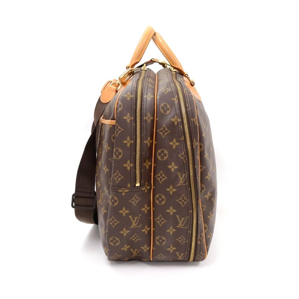 Black Louis Vuitton Alize 24 Heures Monogram Canvas Travel Bag + Strap 