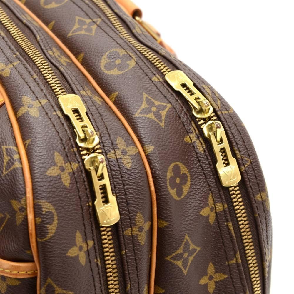 Louis Vuitton Alize 24 Heures Monogram Canvas Travel Bag + Strap  2