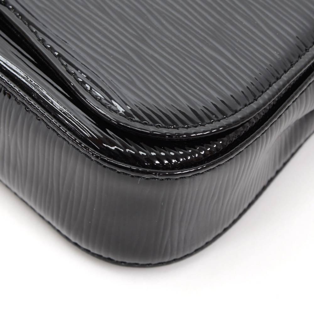 Louis Vuitton Sobe Black Electric Leather Evening Clutch Bag 2