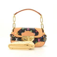 Louis Vuitton Marilyn Black Multicolor Monogram Canvas Hand Bag