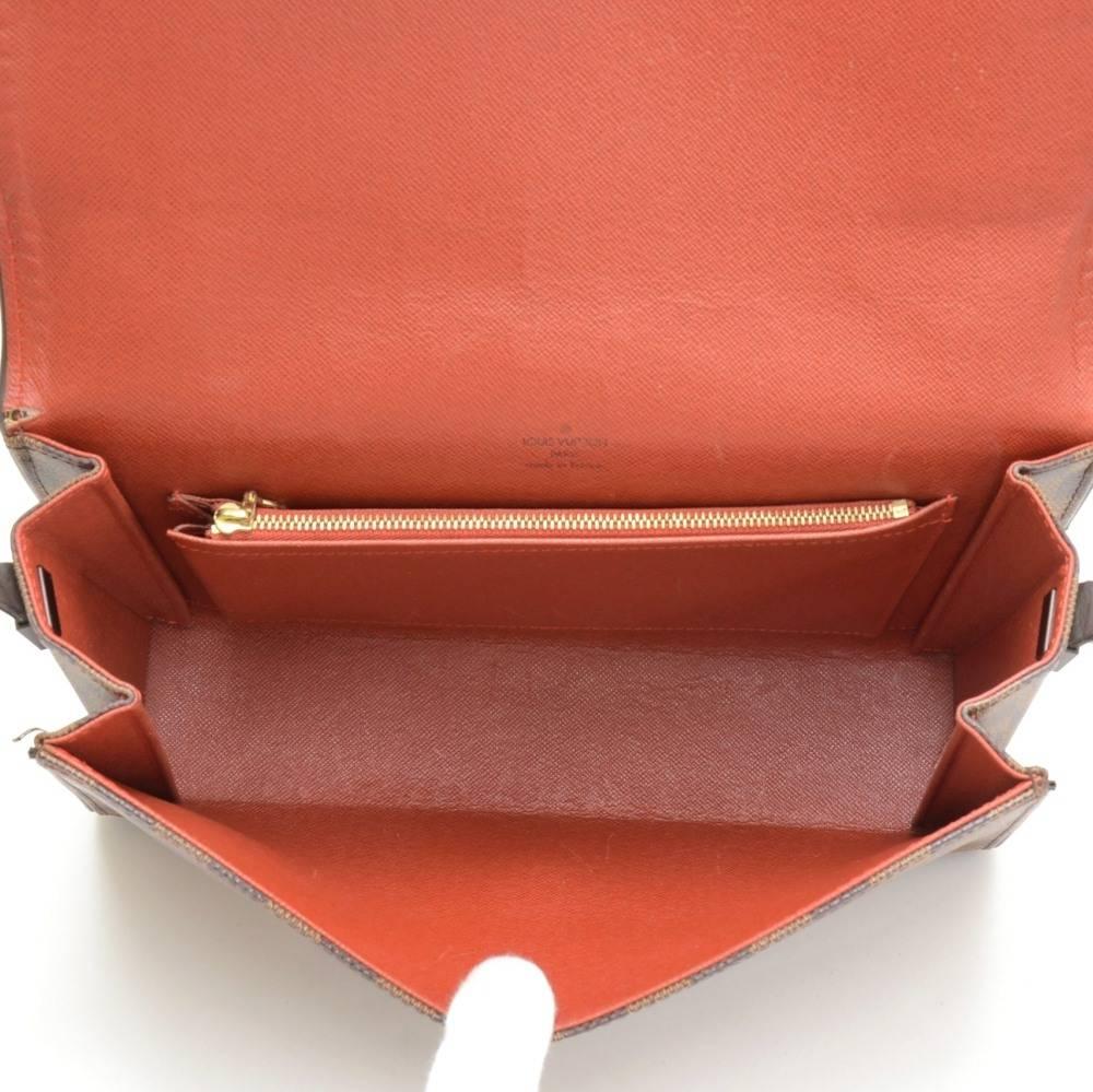 Louis Vuitton Tribeca Long Damier Ebene Canvas Flap Shoulder Bag 2