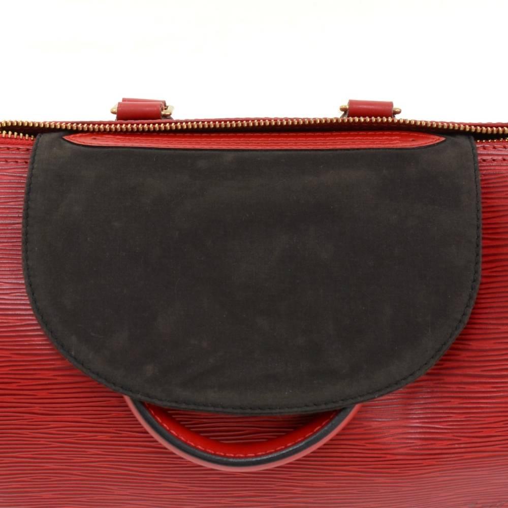 Vintage Louis Vuitton Speedy 25 Red Epi Leather City Hand Bag 4