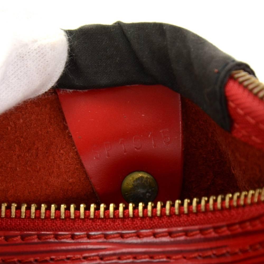 Vintage Louis Vuitton Speedy 25 Red Epi Leather City Hand Bag 6