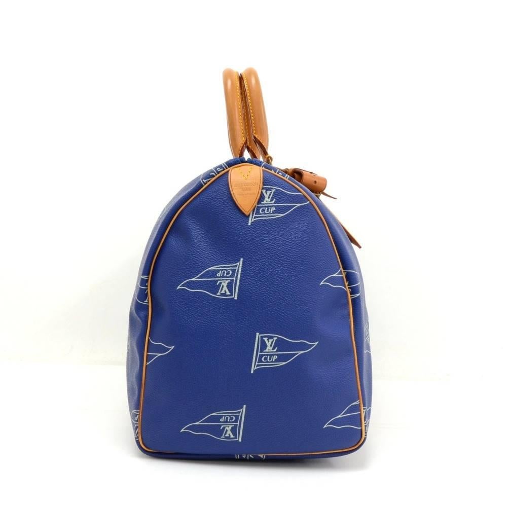 Louis Vuitton LV Cup 1995 Keepall 45 Blue Canvas Hand Bag - Limited In Excellent Condition In Fukuoka, Kyushu