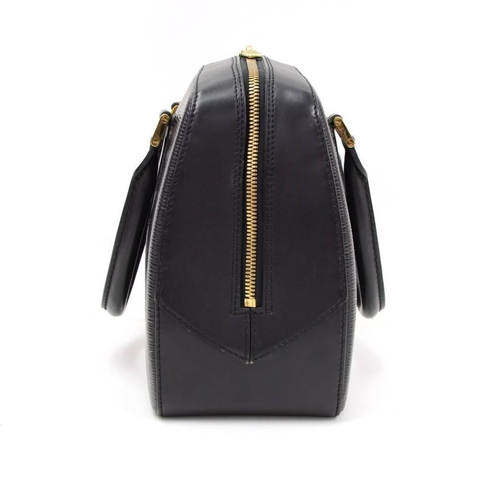 Louis Vuitton Sablon Black Epi Leather Hand Bag 1