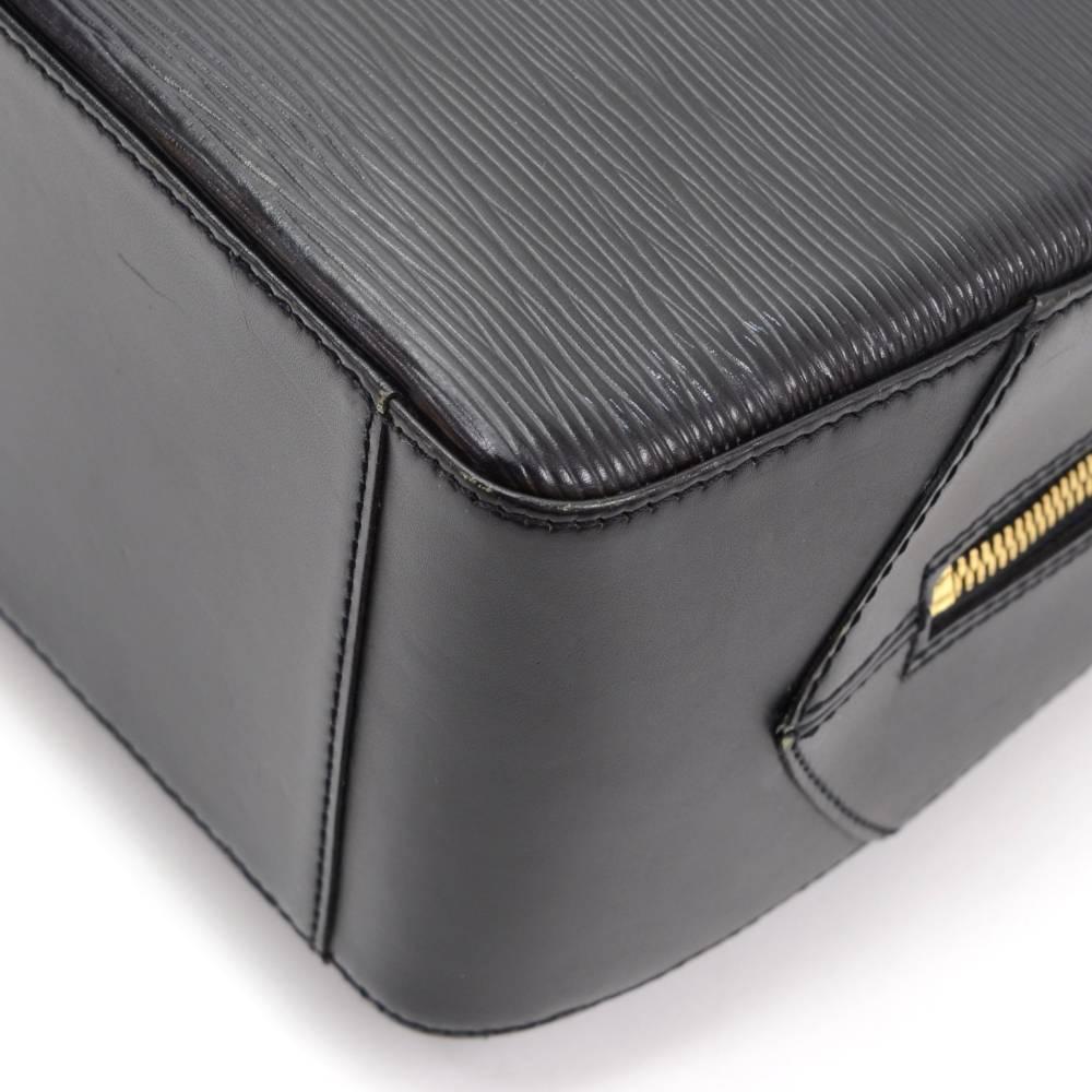 Louis Vuitton Sablon Black Epi Leather Hand Bag 3