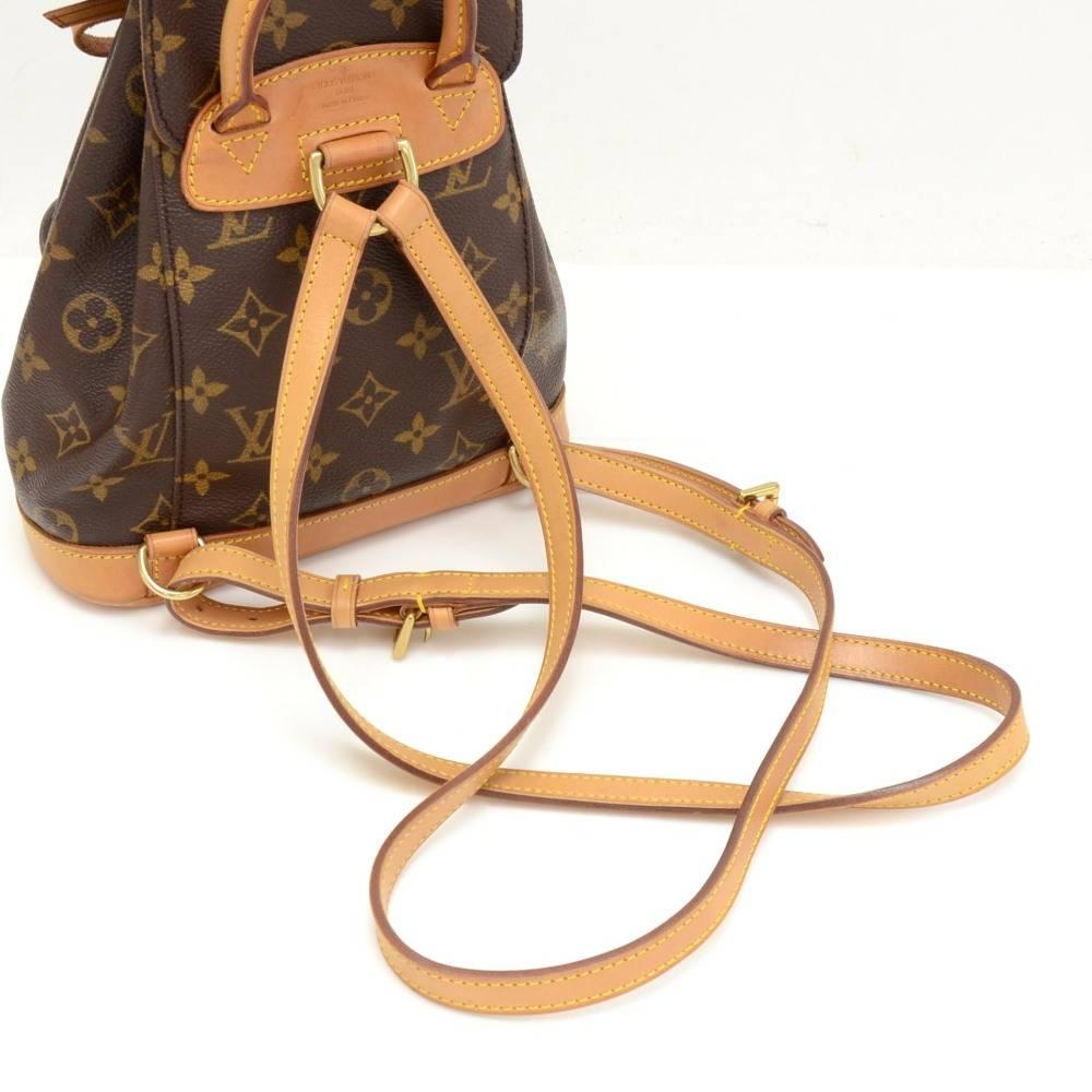 Louis Vuitton Mini Montsouris Monogram Canvas Backpack Bag 1
