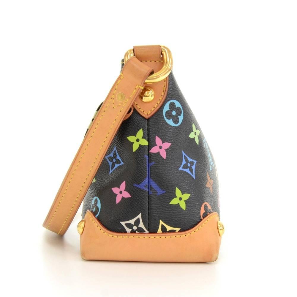 Louis Vuitton Eliza Black Multicolor Monogram Canvas Hand Bag In Good Condition In Fukuoka, Kyushu