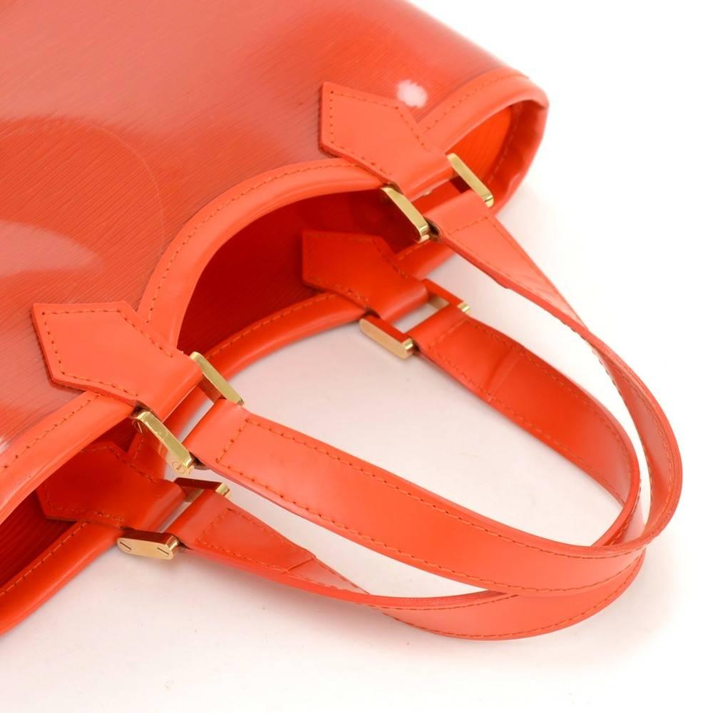 Louis Vuitton Plage Lagoon Red Orange Vinyl Mini Beach Tote Handbag 2