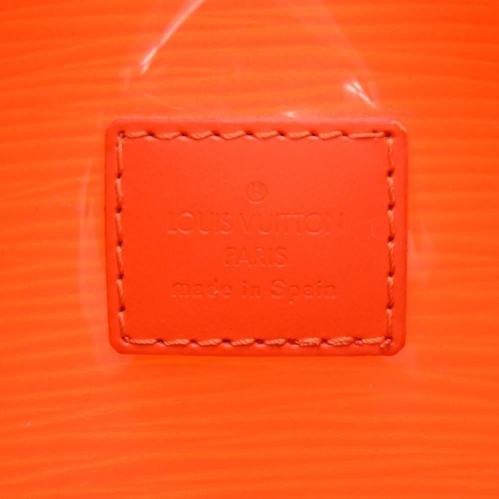 Louis Vuitton Plage Lagoon Red Orange Vinyl Mini Beach Tote Handbag 4