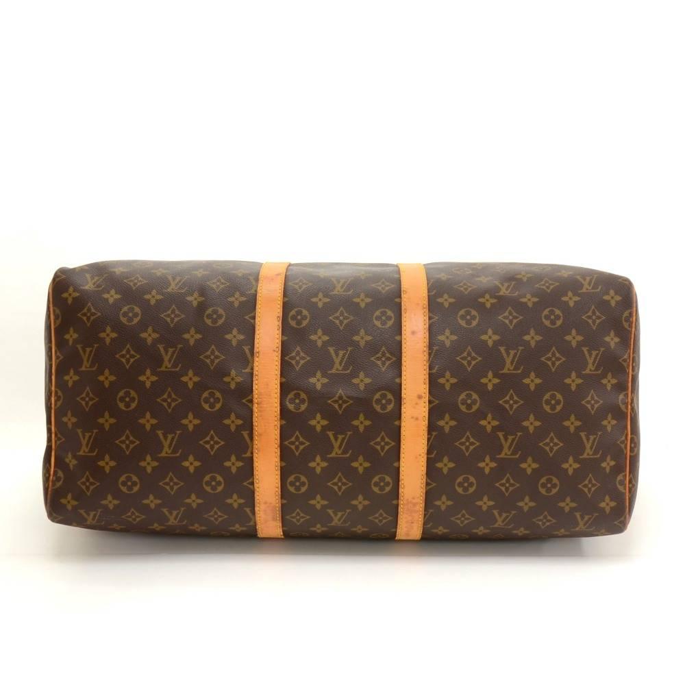 Men's Vintage Louis Vuitton Keepall 55 Monogram Canvas Duffle Travel Bag