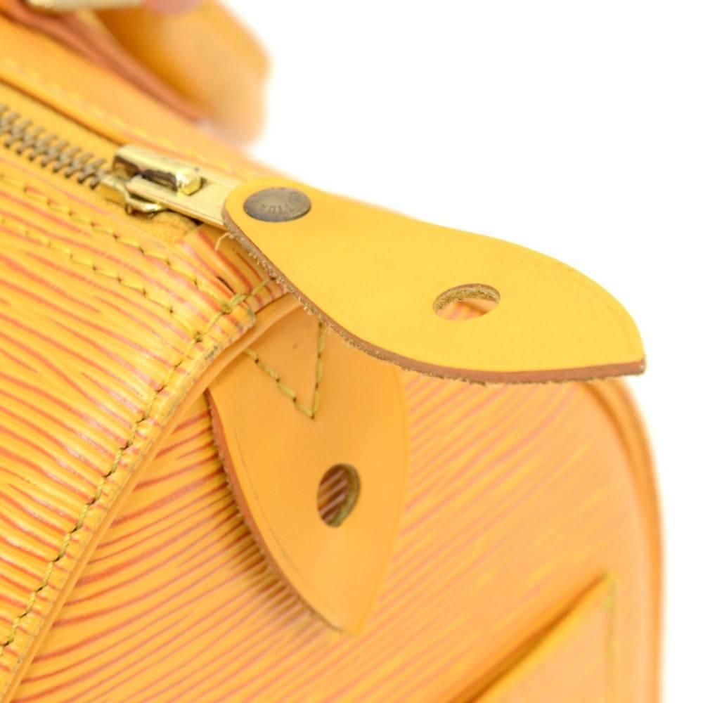 Vintage Louis Vuitton Speedy 25 Yellow Epi Leather City Hand Bag 3