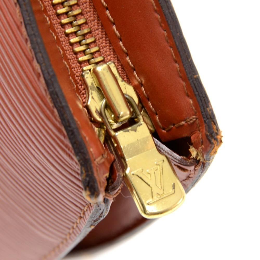Vintage Louis Vuitton Saint Jacques GM Brown Epi Leather Shoulder Bag 2