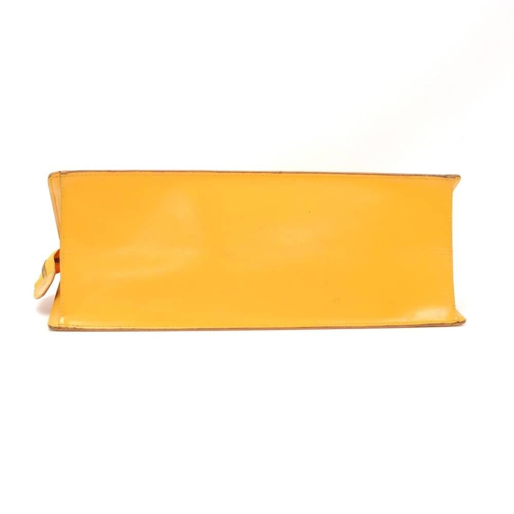 Women's Vintage Louis Vuitton Sac Triangle Yellow Epi Leather Hand Bag 