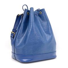 Louis Vuitton Noe Large Blue Epi Leather Shoulder Bag