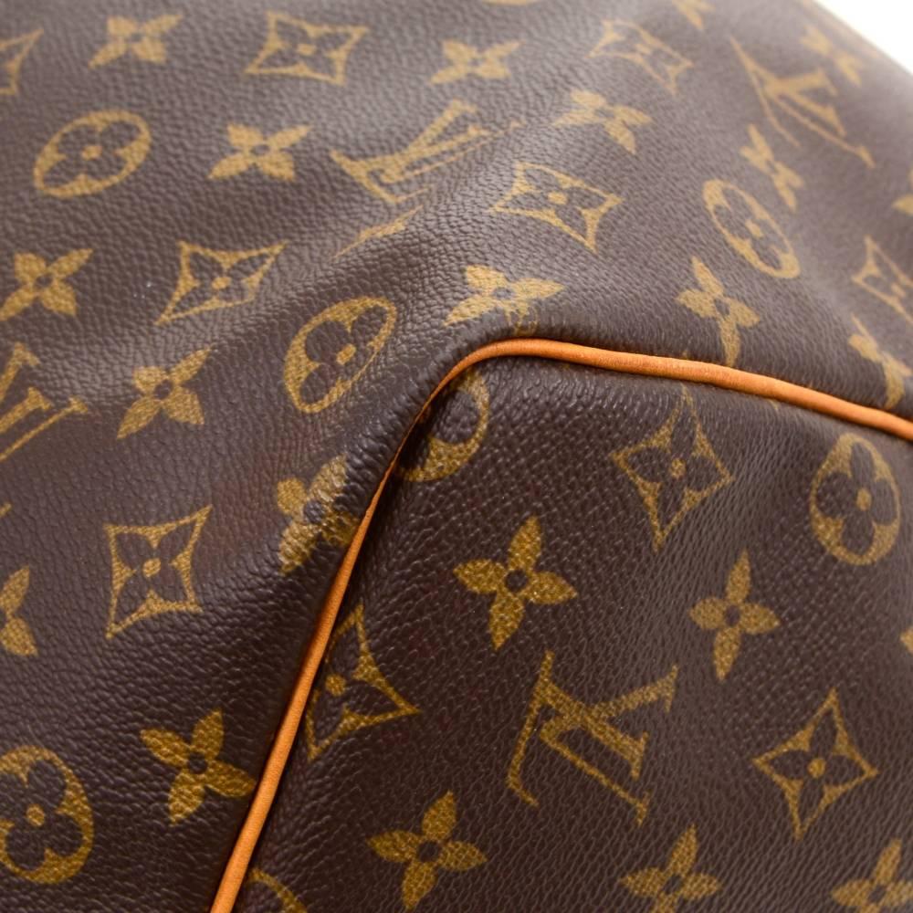 Louis Vuitton Keepall 60 Bandouliere Monogram Canvas Duffel Travel Bag + Strap  3